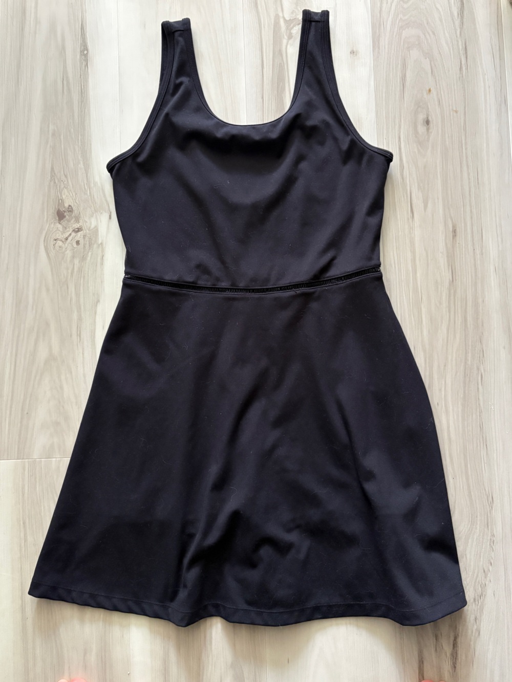 Joe Fresh Black Athletic Mini Dress Built-In Shorts Pockets M
